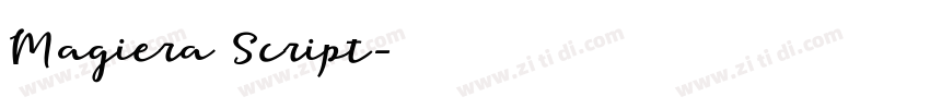 Magiera Script字体转换